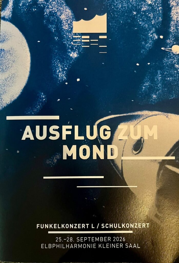 Programmheft des Konzerts „Ausflug zum Mond“